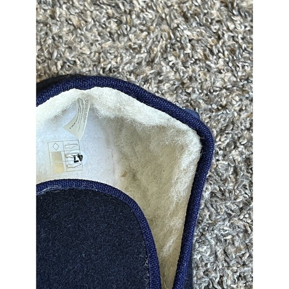 ARMOR LUX Men’s Hand Made WOOL SLIPPERS Shoe Navy Blue Size 47 US 12 New - Picture 6 of 6